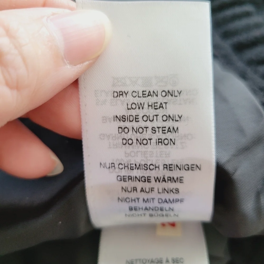 True Religion Black Wool Blend Varsity Jacket
